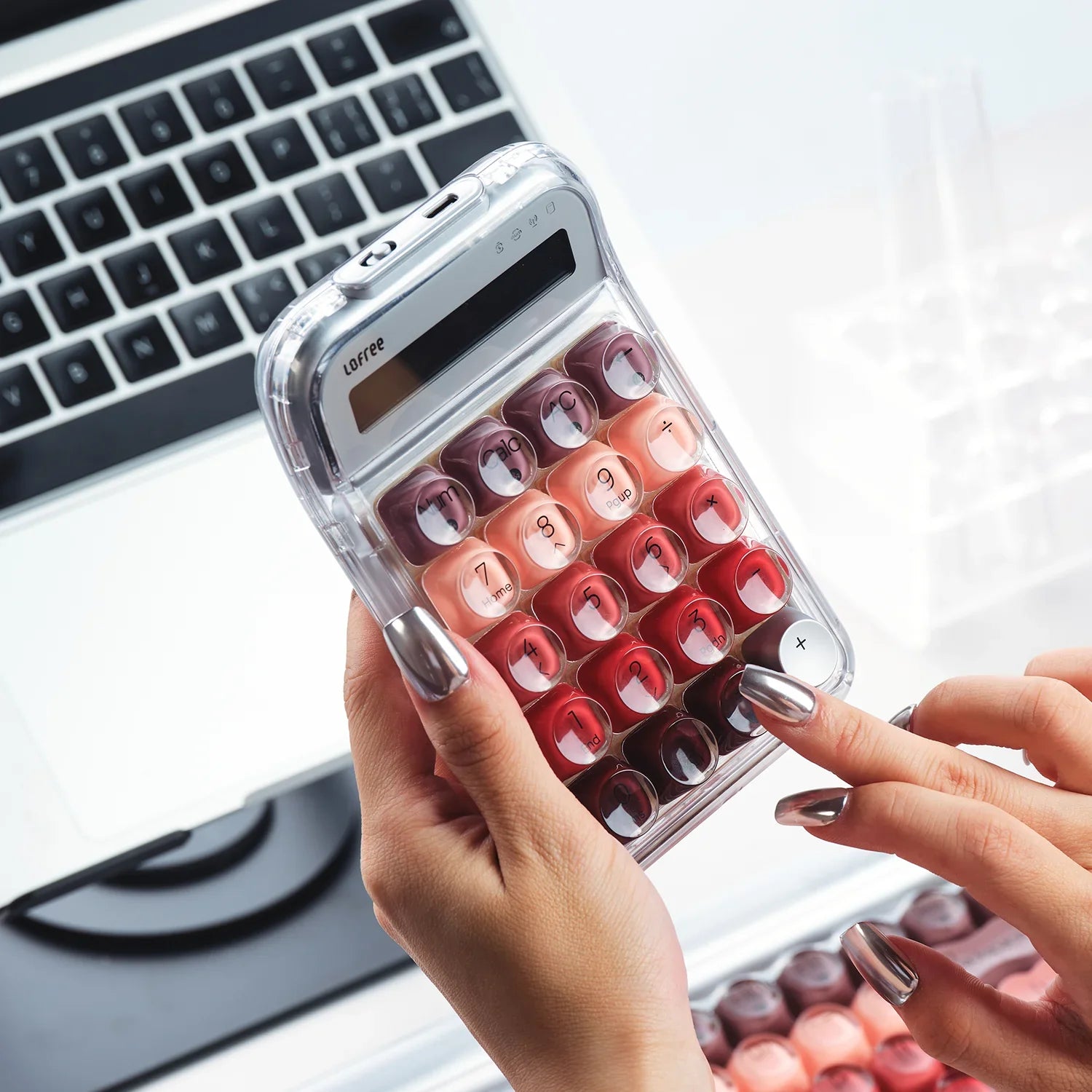 Lipstick Tri-Mode Wireless Numpad (Silver)
